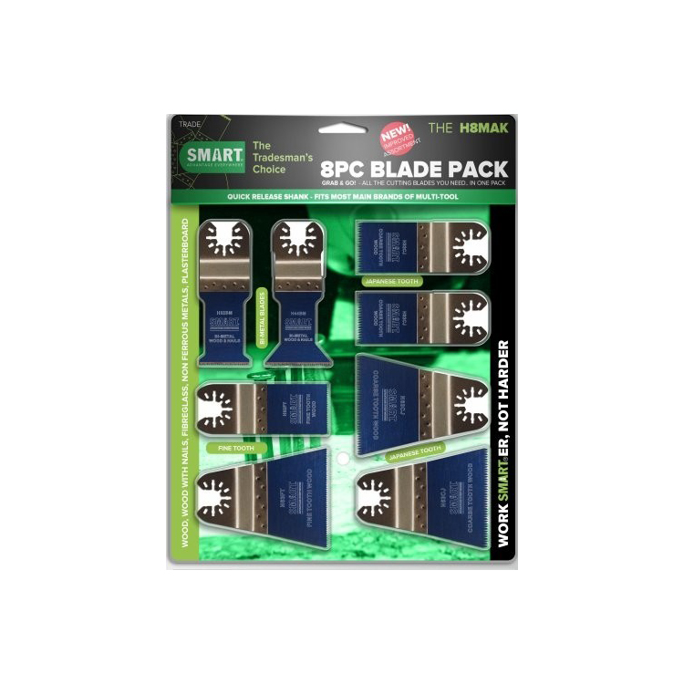 Universal 8 Pce Multitool Blade Set