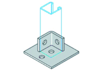 Base Plate with Double Fix Galv
