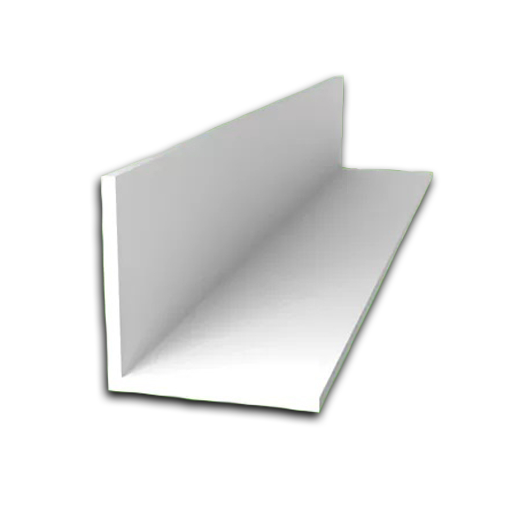White Plastic Angle Trim