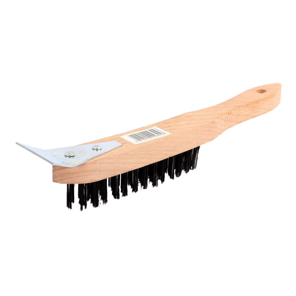 Contract Heavy Duty Scratch Brush w/Scraper