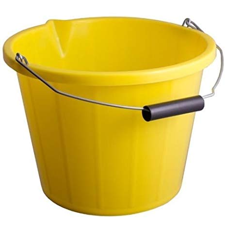 Contractors Builders Bucket Yellow