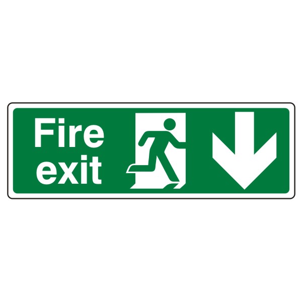 Fire Exit Arrow Down