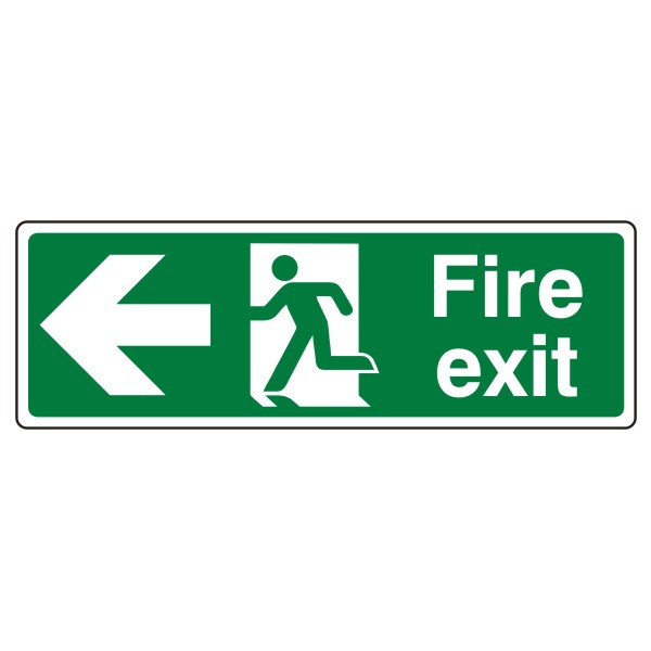 Fire Exit Arrow Left