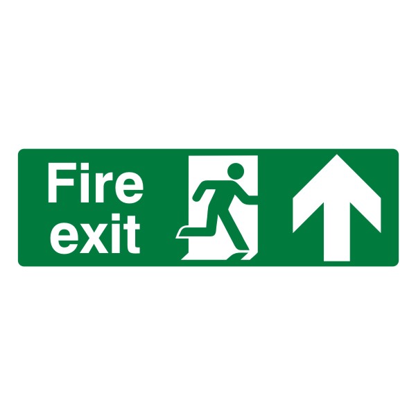 Fire Exit Arrow Up