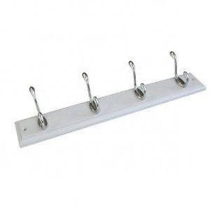 Hat and Coat Hooks On White Back Board