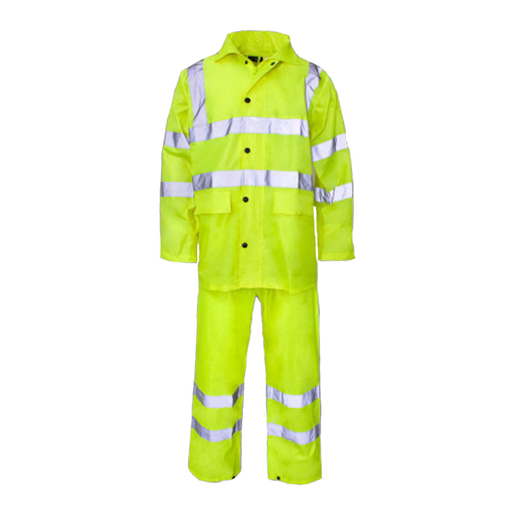 Hi-Vis 2 Piece PVC Rainsuit