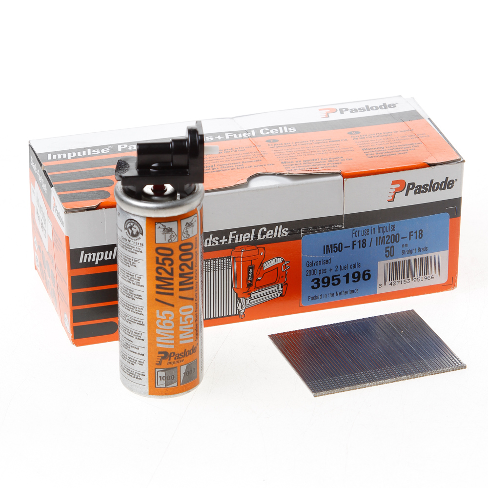 Paslode IM50 Straight Brads 18 Gauge