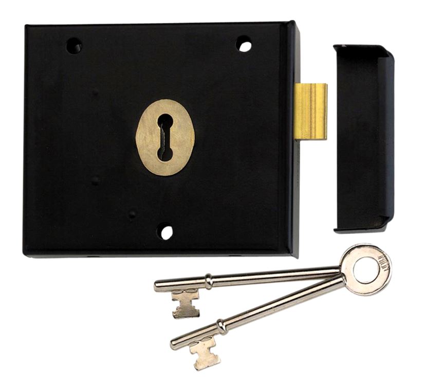 Union 1116 Black Rim Deadlock Reversible