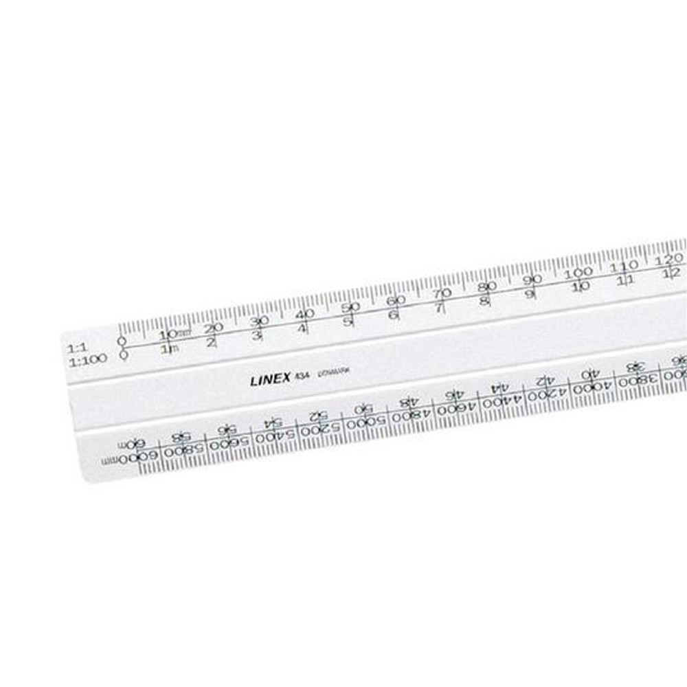 Flat Scale Ruler 1:1 1:20-500 30cm
