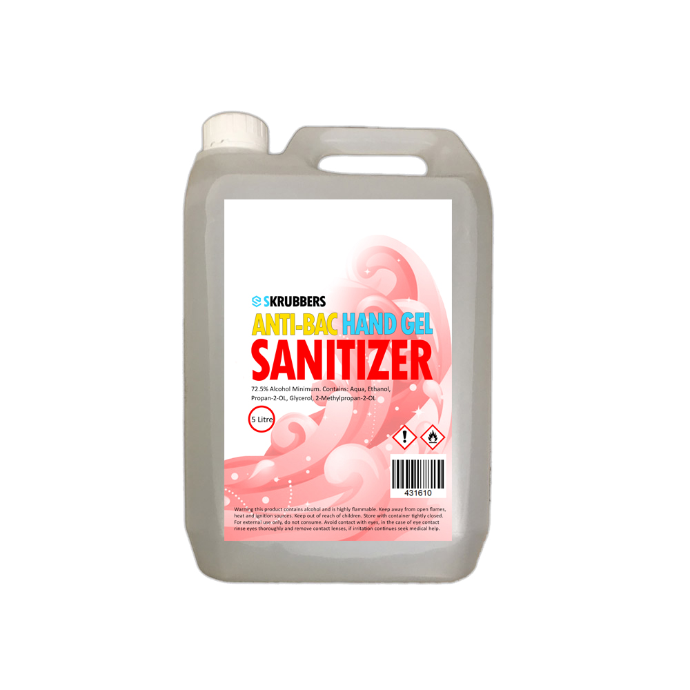 Skrubbers 5ltr Hand Sanitizer Gel