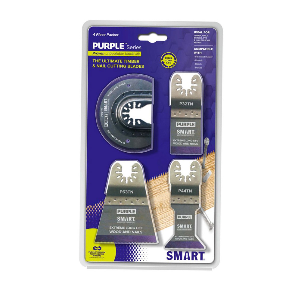 Smart Purple Series 4Pce Blade Set