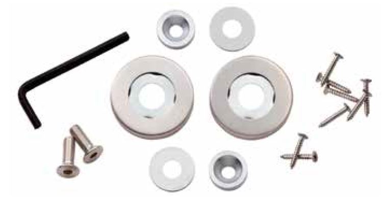 SSS Roses for Surface Fix to suit D-Handle