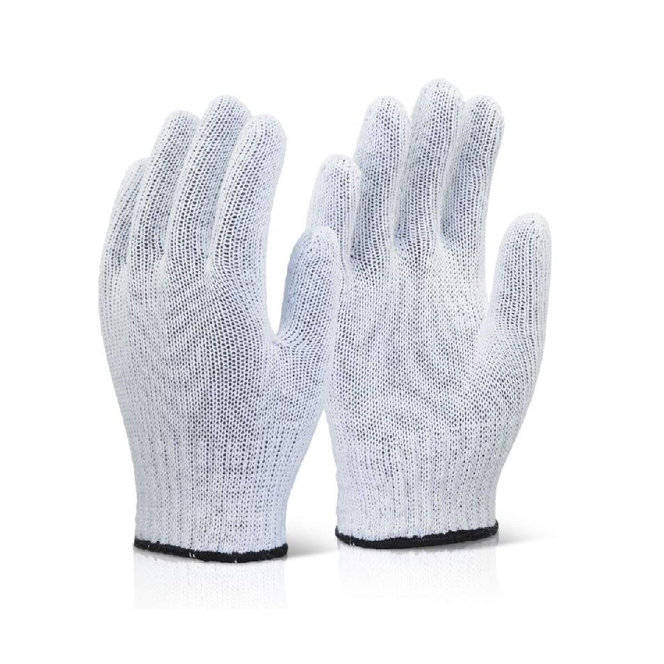 White Mixed Fibre Gloves
