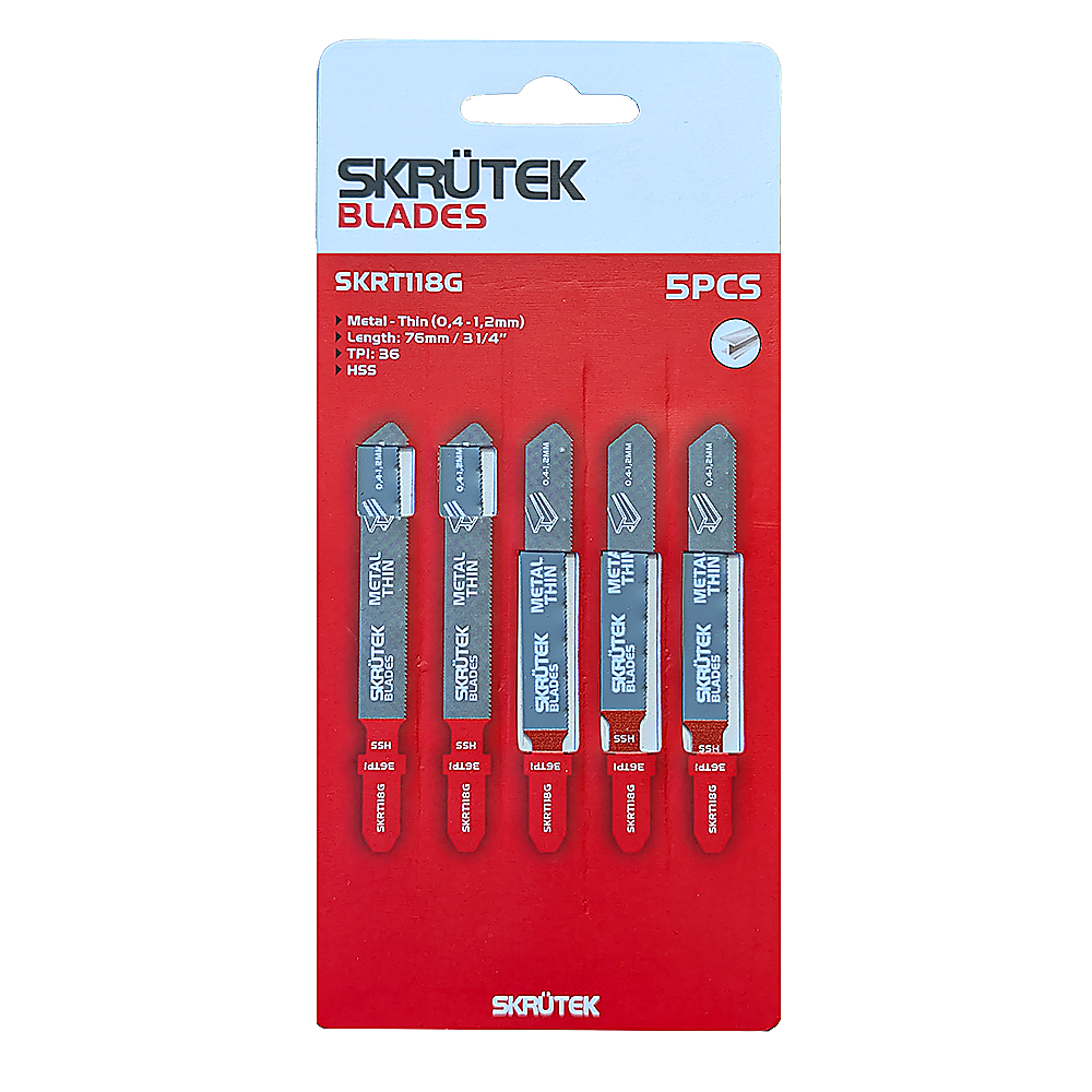Skrutek T118G Jigsaw Blade 5 Pack