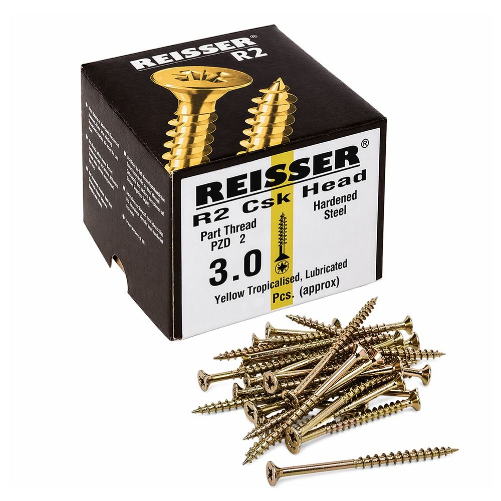 3.0mm Reisser R2 Countersunk Pozi Woodscrew