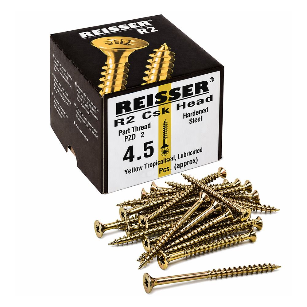4.5mm Reisser R2 Countersunk Pozi Woodscrew