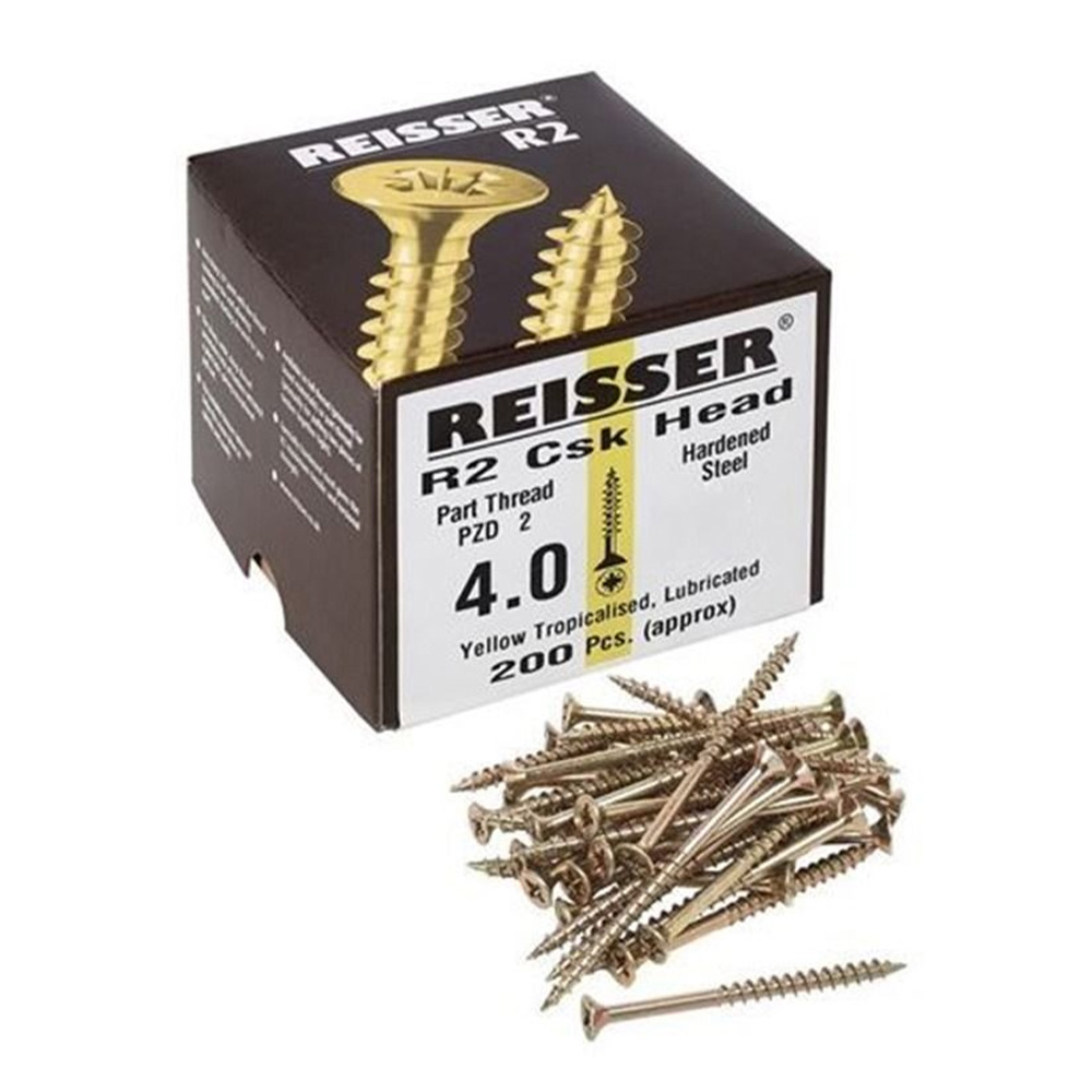 4.0mm Reisser R2 Countersunk Pozi Woodscrew