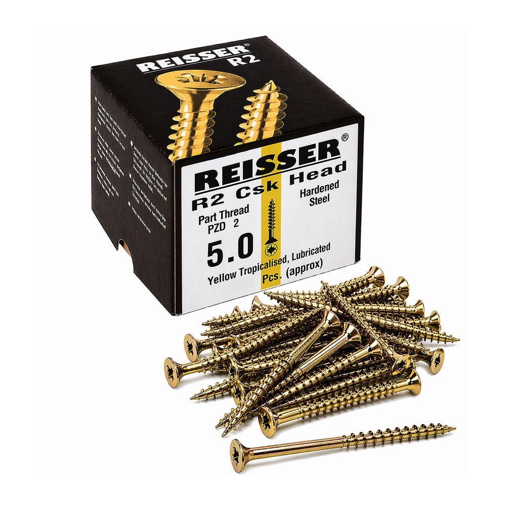 5.0mm Reisser R2 Countersunk Pozi Woodscrew