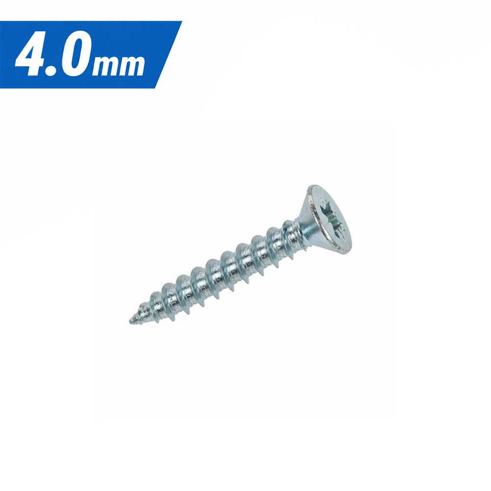 4.0 Reisser R2 Countersunk Pozi Woodscrew BZP