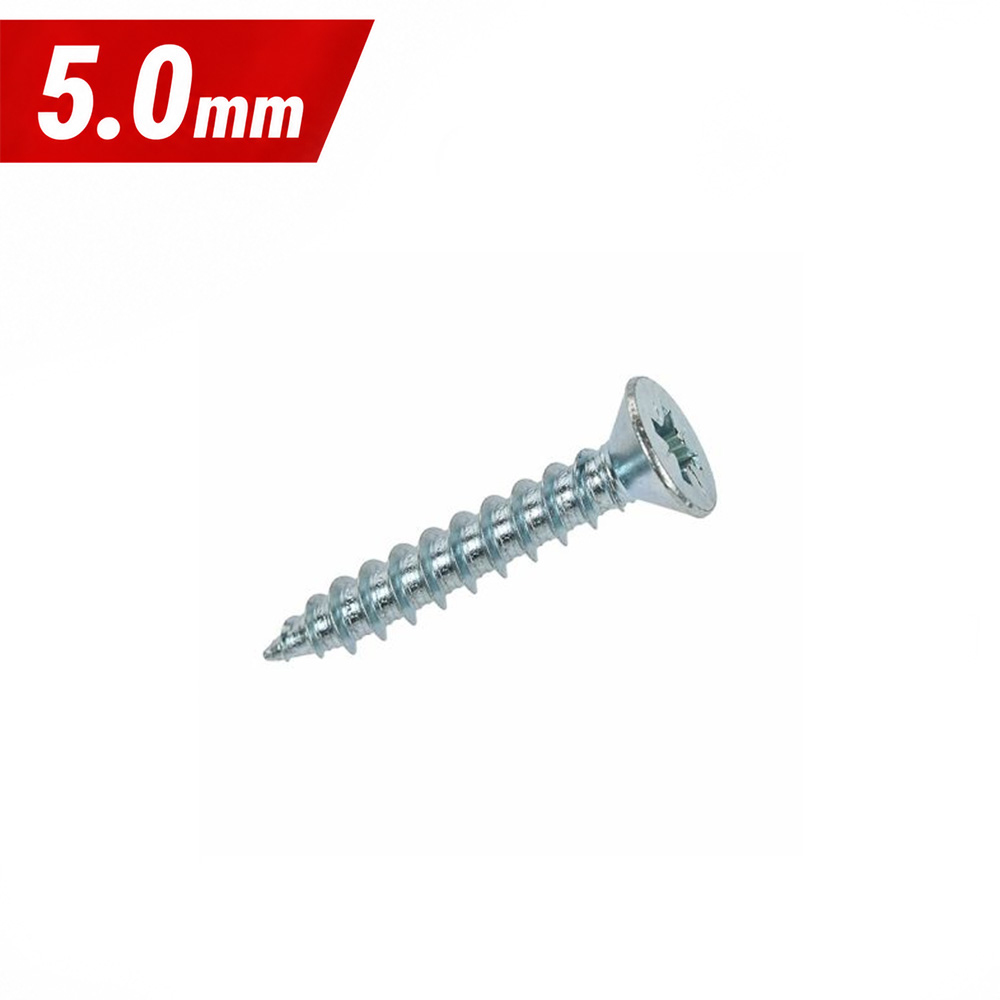 5.0mm Reisser R2 Countersunk Pozi Woodscrew BZP