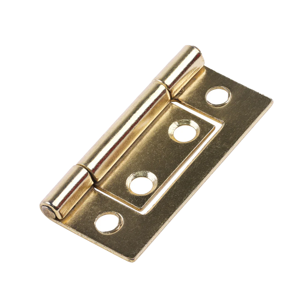 Steel Flush Hinge - Electro Brass