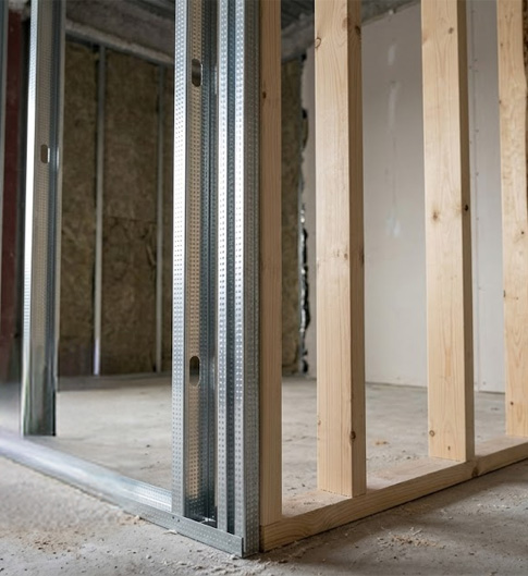 Metal Stud vs Timber Stud: Cost, Speed, Performance & Best Use Cases (UK Fit-Outs)