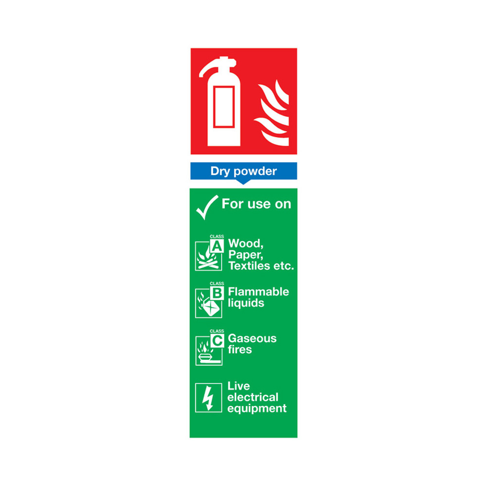 Powder Fire Extinguisher Sign