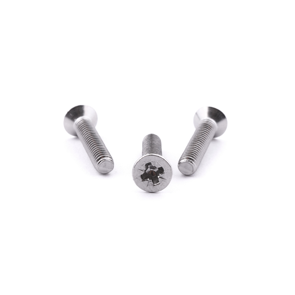 St/St Countersunk Pozi Machine Screws