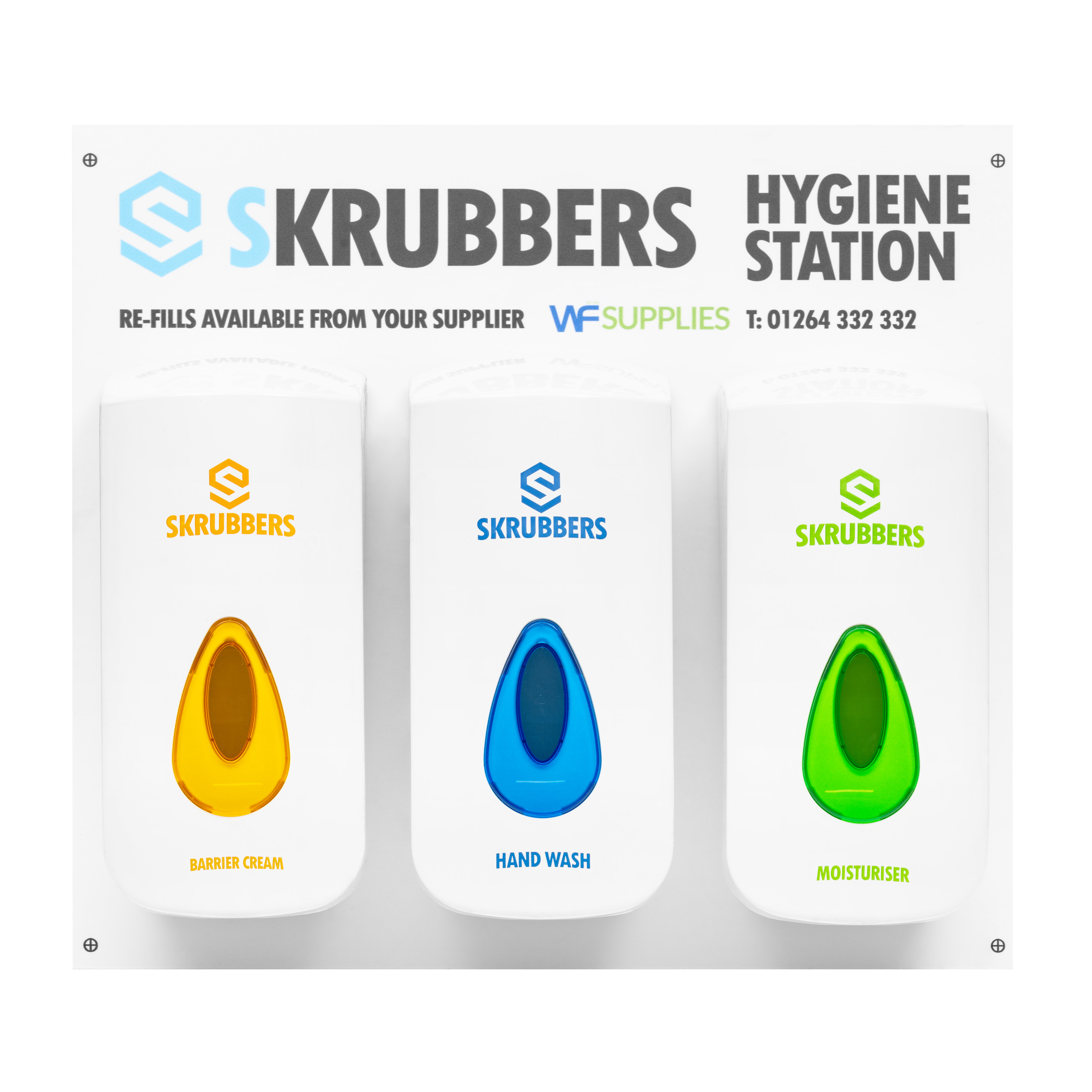 Skrubbers 3 Step dispenser system