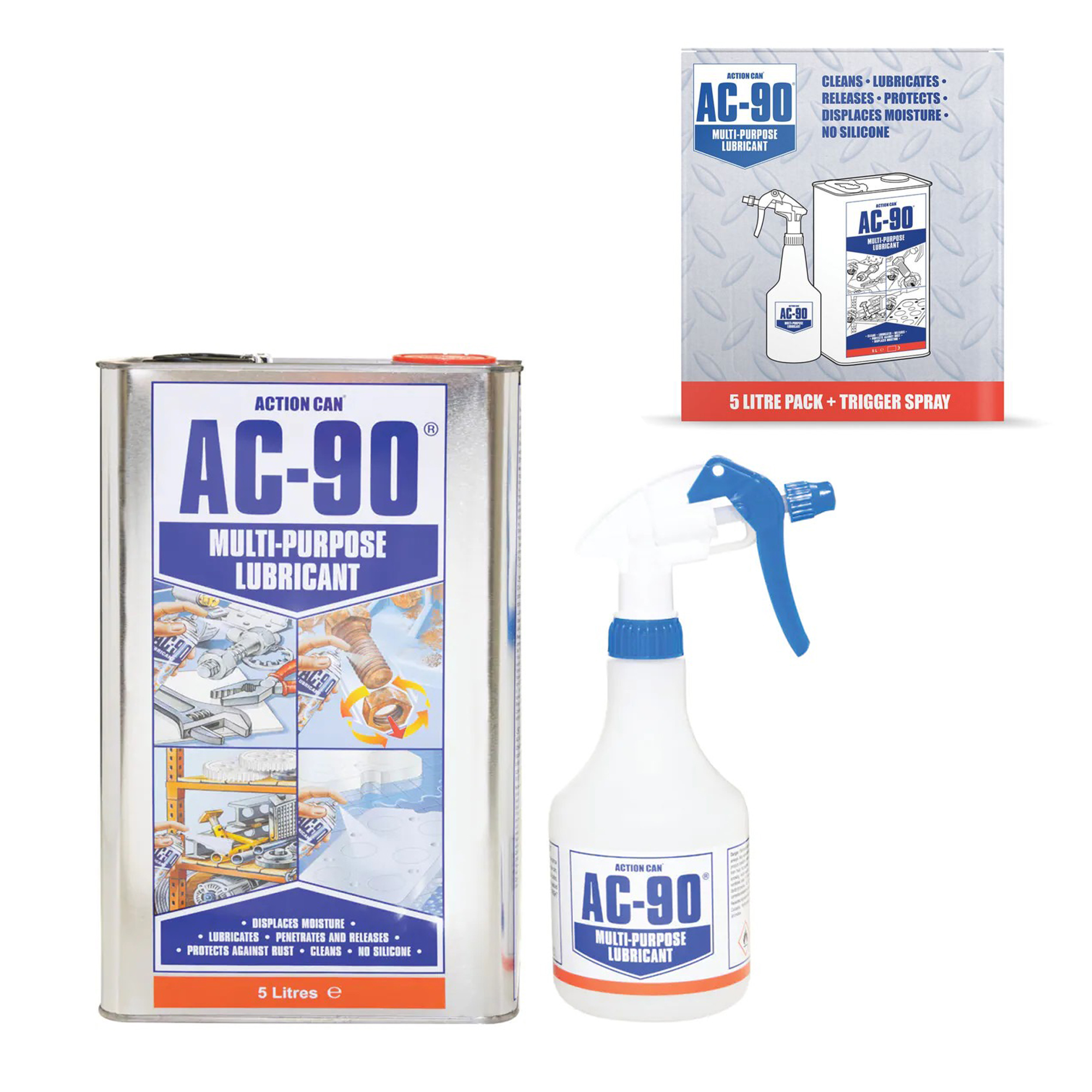 AC-90 Lubricant Oil 5 Litre and Trigger Spray