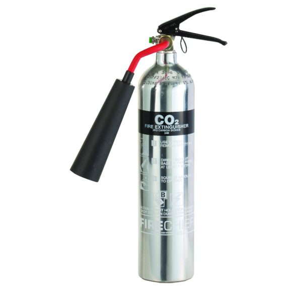 Chrome 2kg Co2 Extinguisher